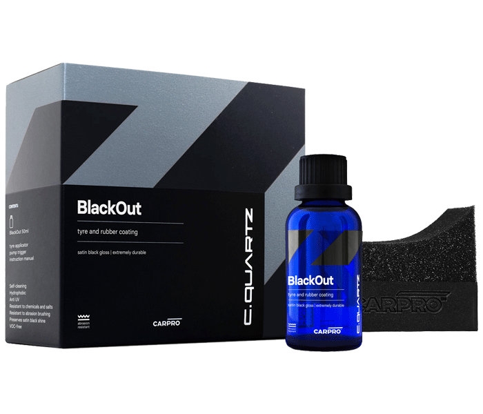 CarPro Cquartz BlackOut Tyre Coating 50ml - Bandencoating