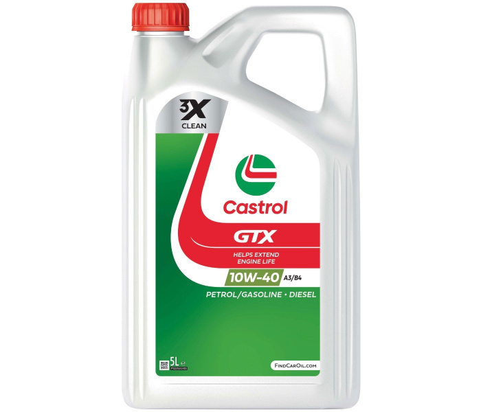 Castrol GTX 10w40 A3/B4 olie 5 liter