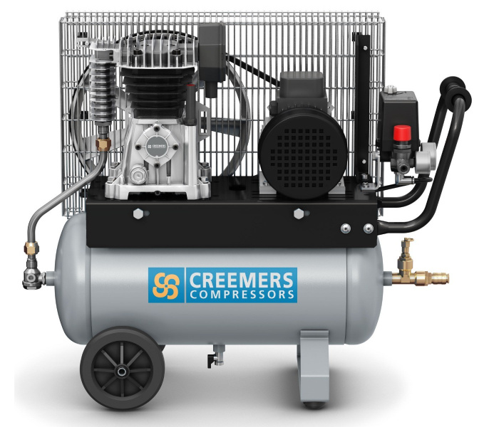 CREEMERS 254-25 Mobiele Compressor 400 Volt - 27 liter - 10 bar