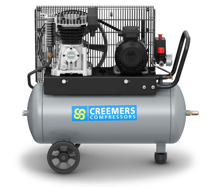 CREEMERS 254-50 Mobiele Compressor 400 Volt - 50 liter - 10 bar