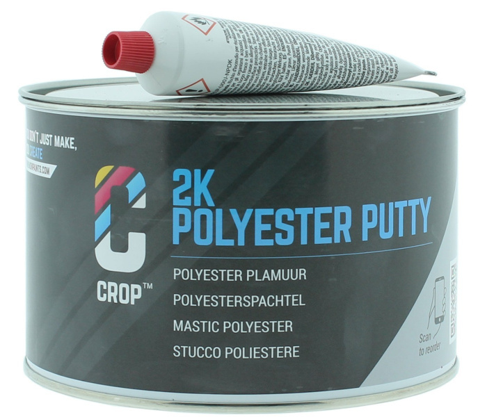 CROP 2K Polyester Plamuur 1,3 liter + Verharder