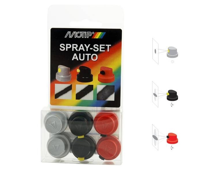 MOTIP Spraycap Set of 6 pieces