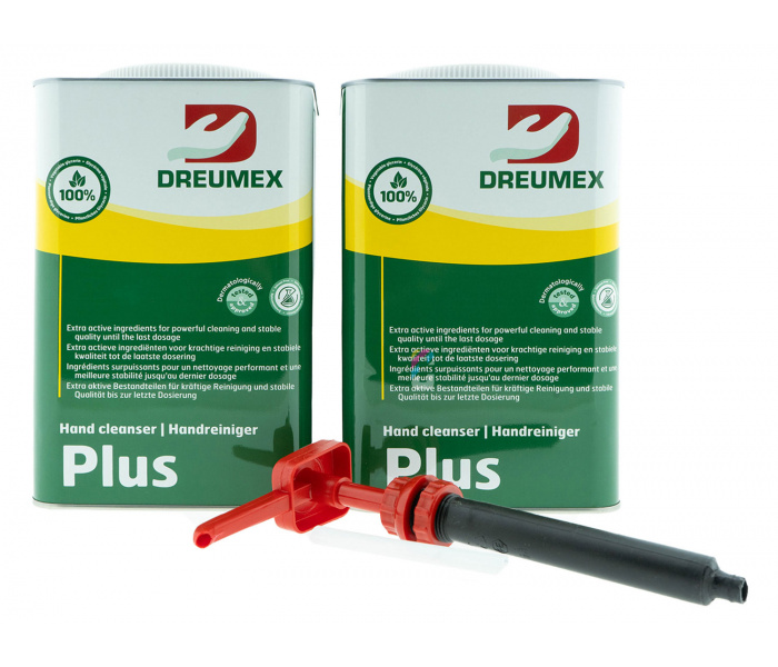 Dreumex Plus garagezeep - ACTIESET 2x 4.2kg + handpomp