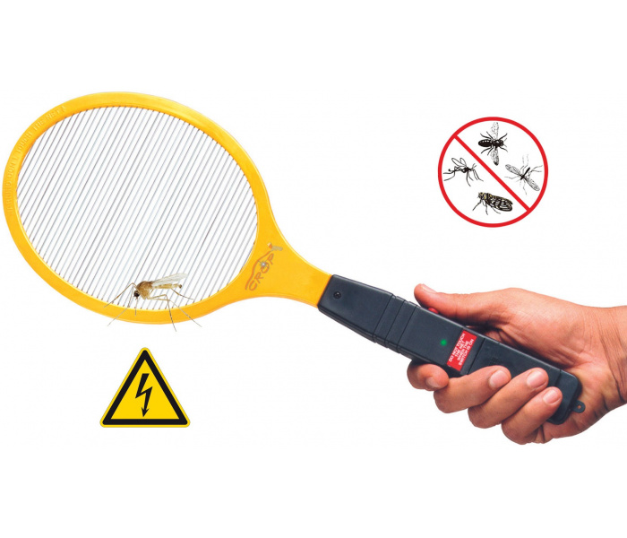 Electric Mosquito Zapper - Fly Swatter 1400 Volt with control light (incl. batteries)