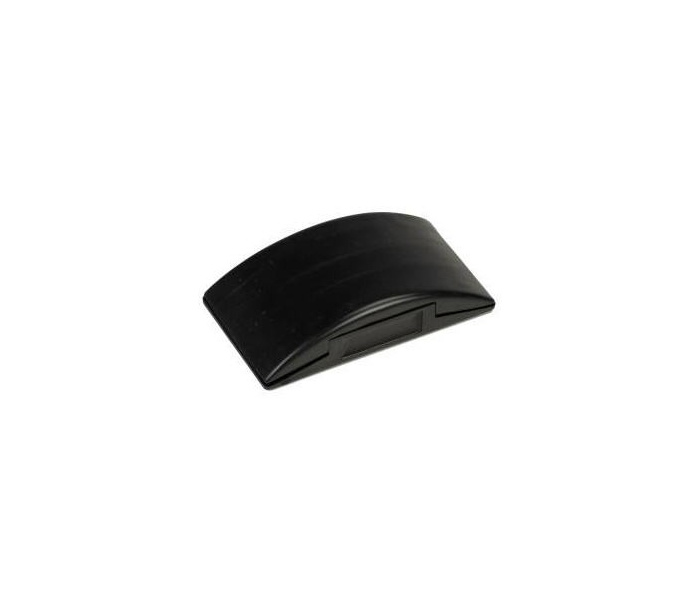 Black Rubber/Plastic Hand Sanding Block - 68x130mm