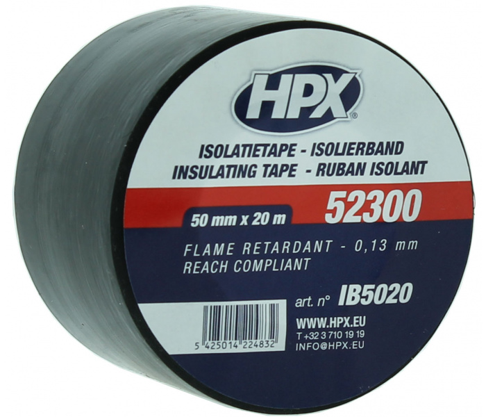 HPX 52300 Isolatietape ZWART 50mm x 20 meter