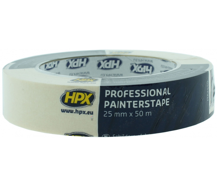 Afplaktape 25mm 80°C - per rol