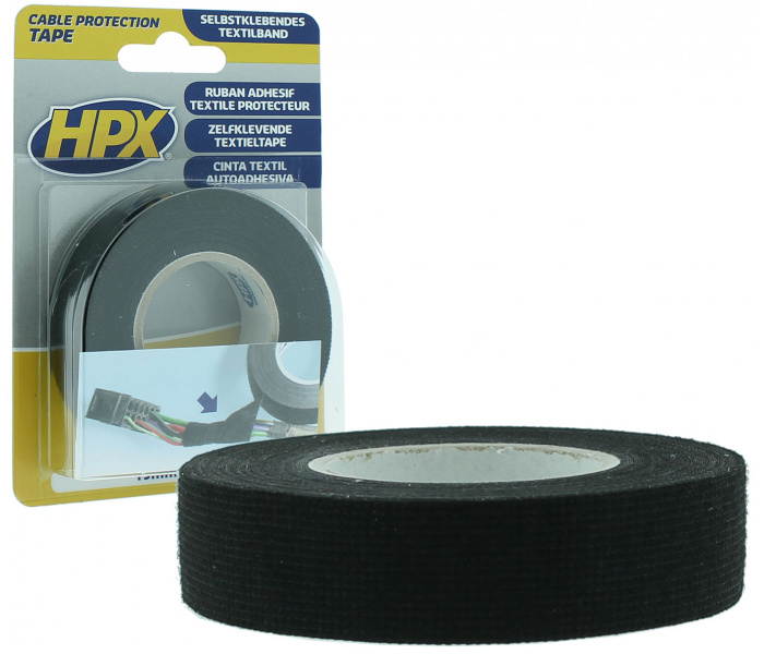 HPX Linnen Tape ZWART 19mm - 10 meter