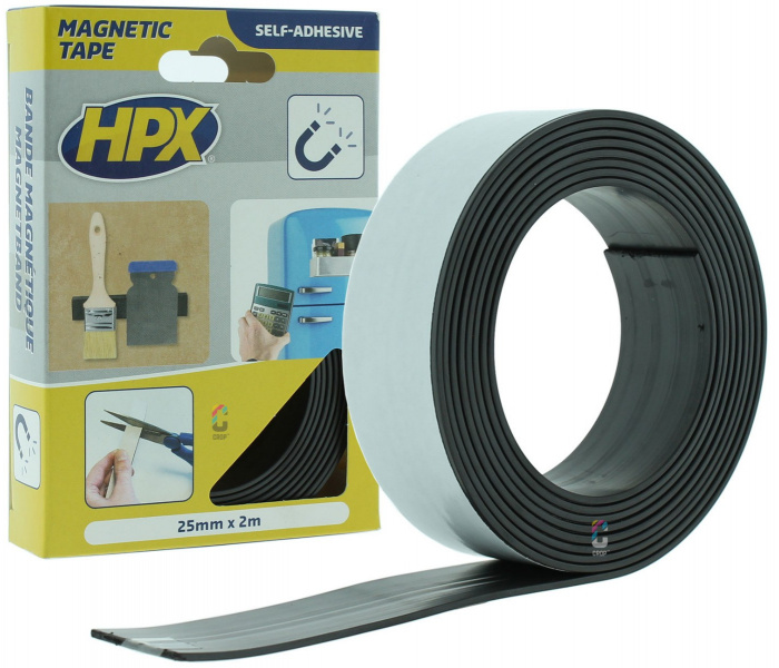 HPX Magneetband 25mm x 2 meter - Zelfklevend