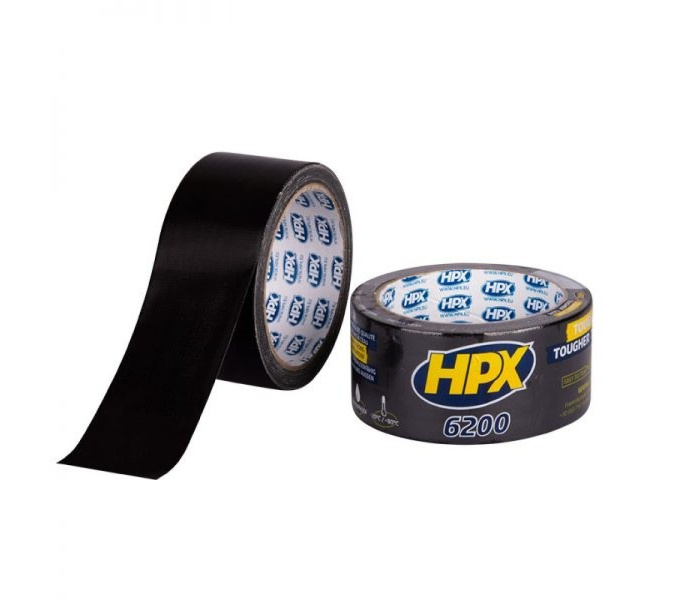 HPX 6200 Pantsertape ZWART 48mm - 25 meter