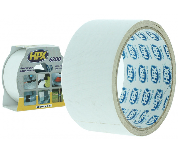 HPX 6200 Reparatietape WIT 48mm - 5 meter