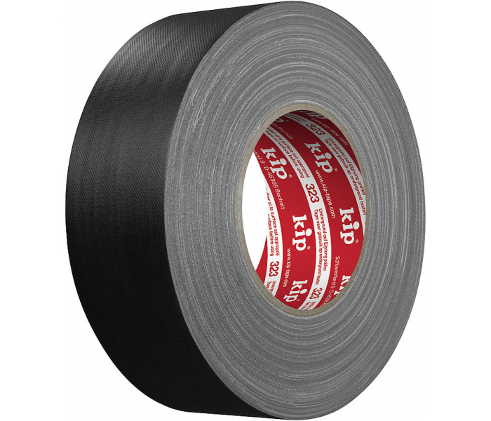 Kip 323 Gaffer Tape Zwart 50mm - 50 meter