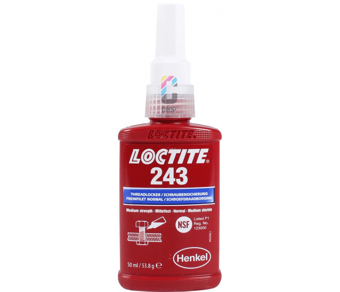 LOCTITE 243 Schroefdraadborgmiddel Blauw 50ml - Medium sterkte