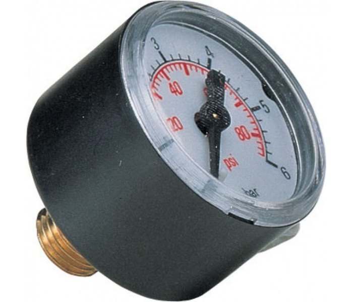 Analogue Pressure Gauge Ø 40 mm 0-6 Bar with 1/4" Back Connection