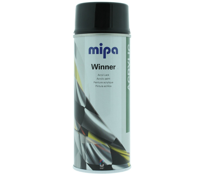 MIPA Winner HOOGGLANS ZWART spuitbus 400ml