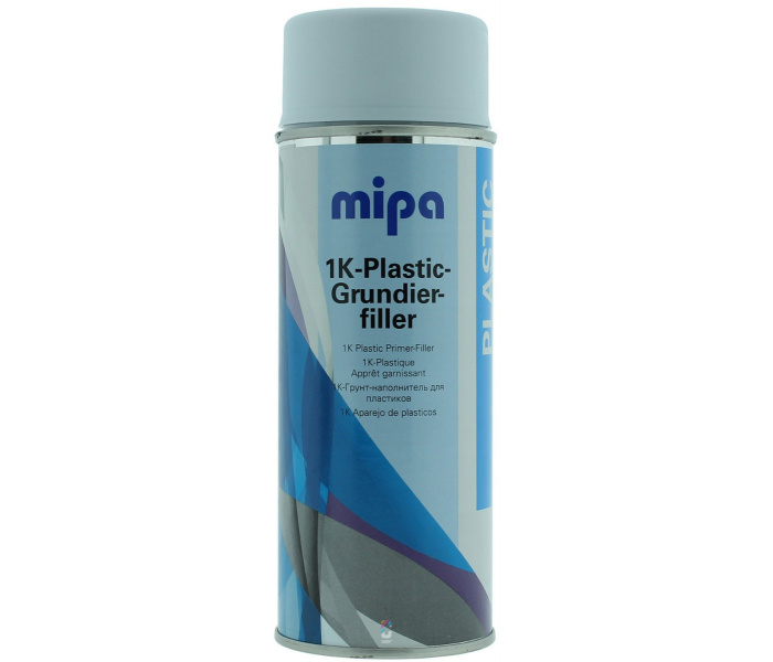 MIPA Plastic Filler spuitbus 400ml - Primer Grijs