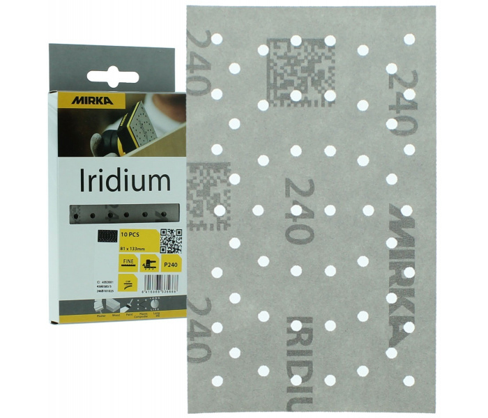 MIRKA Iridium Schuurstroken 81x133mm - 10 stuks