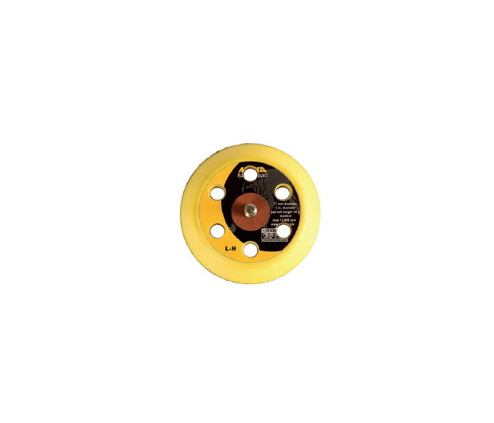 MIRKA Velcro Backing Pad - 77 mm with 6 Holes, 1/4"