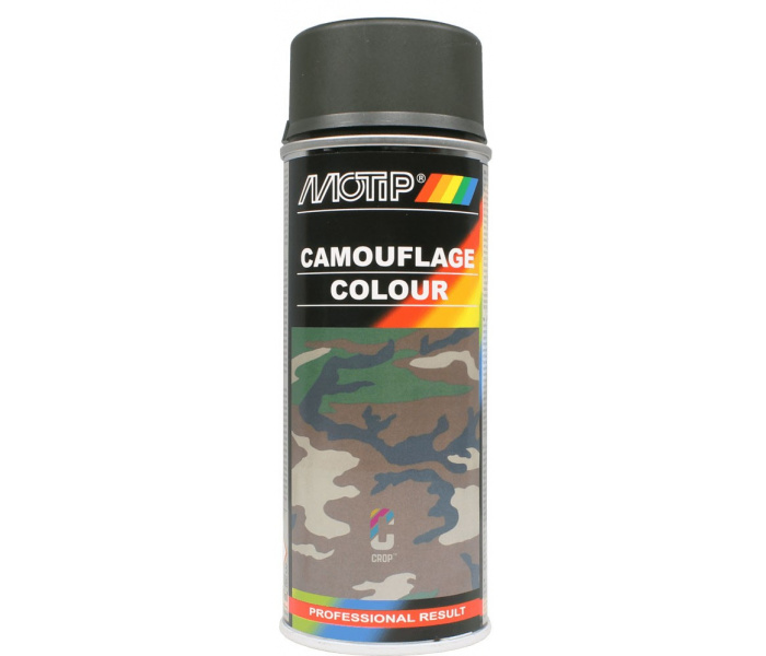 MoTip Camouflagelak in Spuitbus 400ml RAL 6006 Grijs Olijfgroen