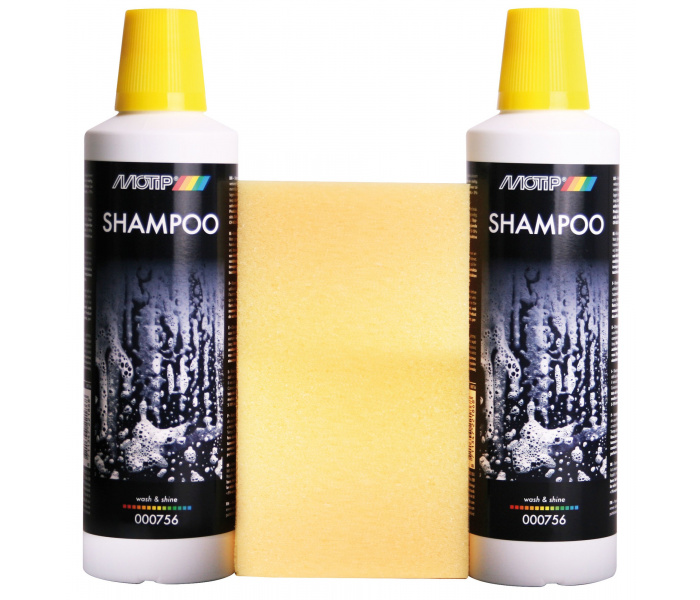 MOTIP Car Care Black Wash and Shine Shampoo - 2x500ml