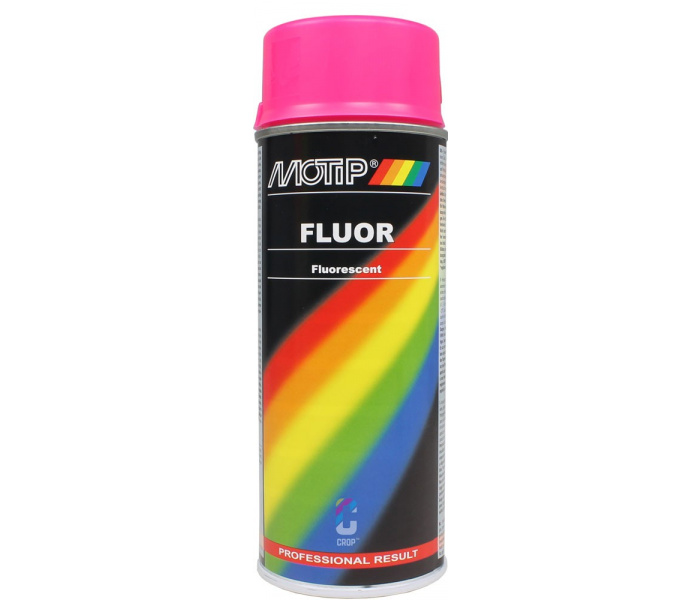 MoTip Fluorescerende NEON Fluor Roze daglichtlak in Spuitbus 400ml