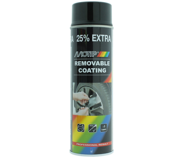 MoTip plastidip HOOGGLANS ZWART spray 500ml