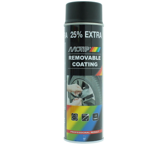 MoTip Plastidip MAT ZWART spray 500ml