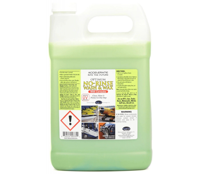 Optimum No Rinse Car Wash & Wax 3800ml