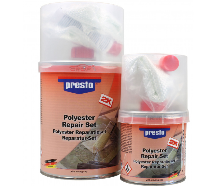 PRESTO Polyester and Fiberglass Repairset