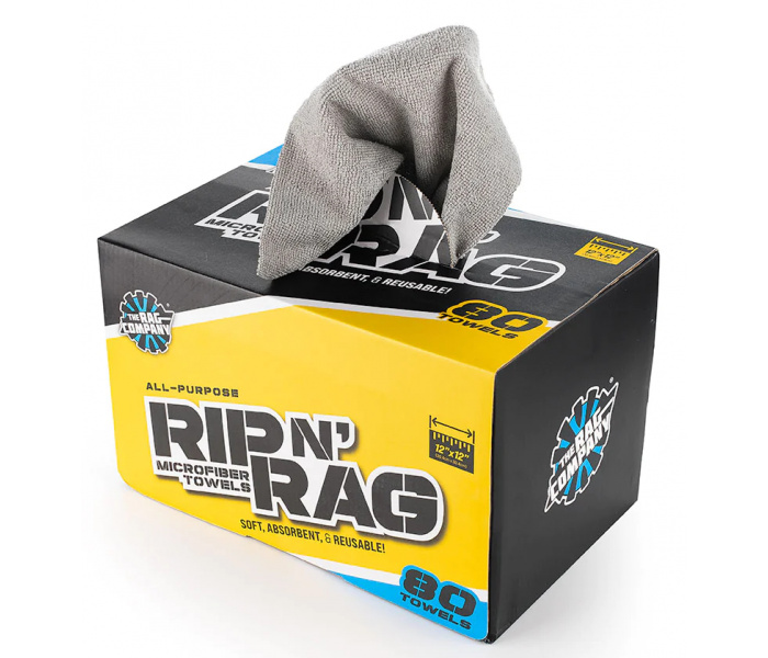 The Rag Company Rip N' Rag 80 stuks - Multifunctionele Microvezeldoeken