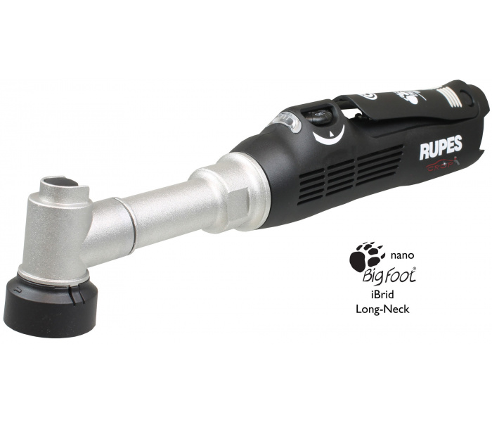 RUPES iBrid DLX Nano Long Neck BIGFOOT Mini Polisher - 30/50mm CORDLESS / Single Version without battery and accessories