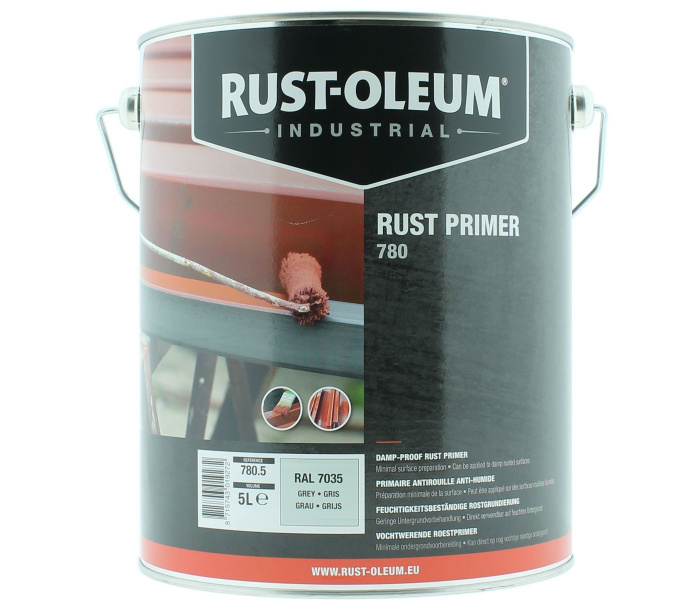 Rust-Oleum 780 Vochtwerende Roestprimer Grijs 5kg