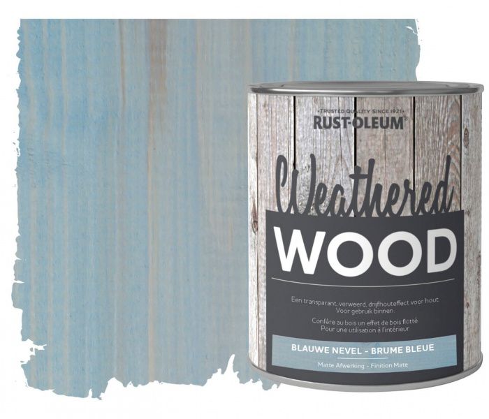 Rust-Oleum Meubelverf Weathered Wood Blauwe Nevel 750ml