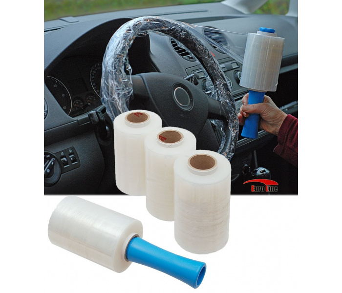 Steering Wheel Protection Foil on Roll with Unreel Mechanism with Handle COMBI PACK 4+1