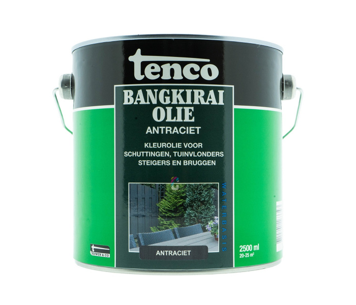 Tenco Bangkirai Olie Antraciet 2,5 liter