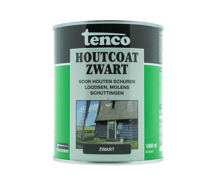 Tenco Houtcoat Zwart 1 liter