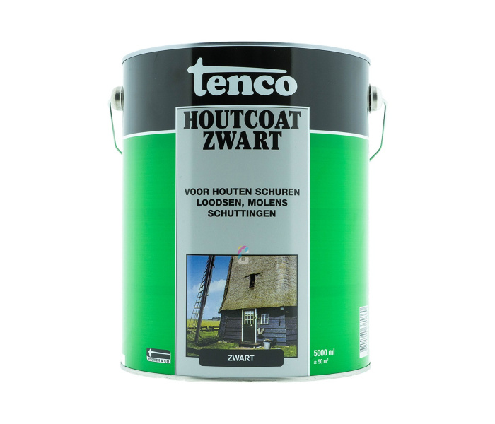 Tenco Houtcoat Zwart 5 liter