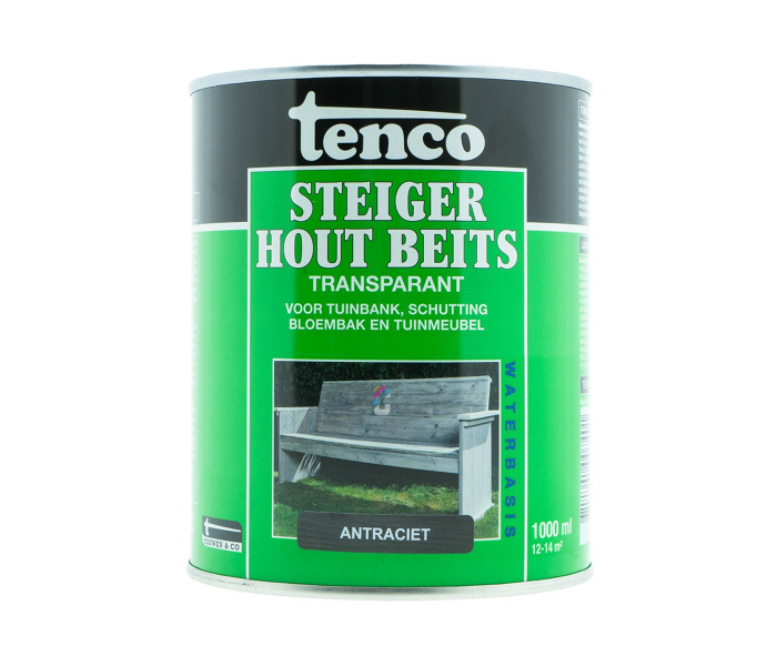 Tenco Steigerhoutbeits Antraciet 1 liter