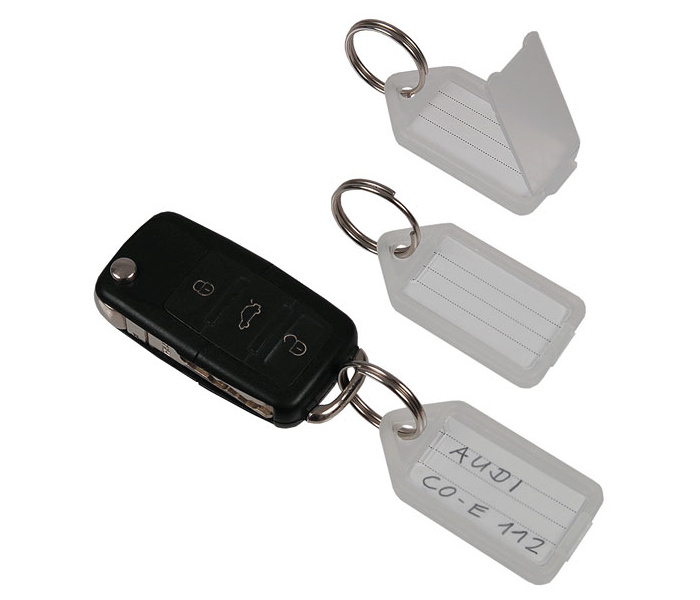 MULTI Transparent Key Labels per 100 pieces