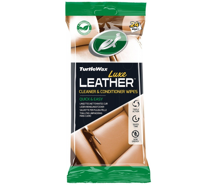 Turtle Wax Luxe Leather Wipes - 24 stuks