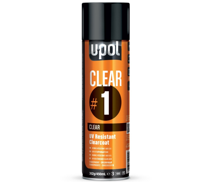 U-POL #1 CLEAR UV-bestendige Blanke Lak spuitbus 450ml