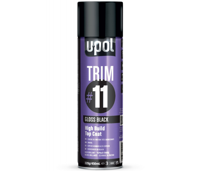 U-POL #11 Hoogglans Zwart spuitbus 450ml