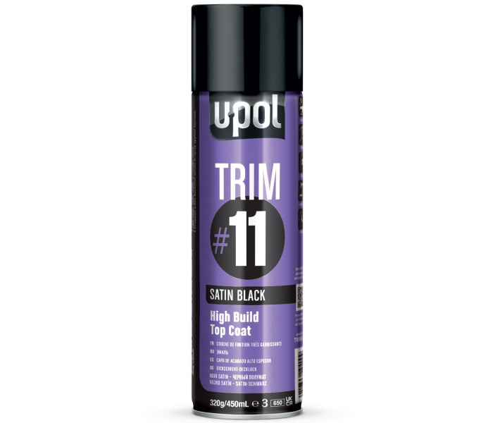 U-POL #11 Zijdeglans Zwart spuitbus 450ml