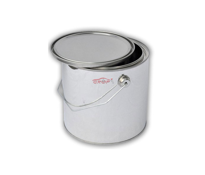 Empty Paint-Can with Handle and Lid - 2.5 liter, Blank