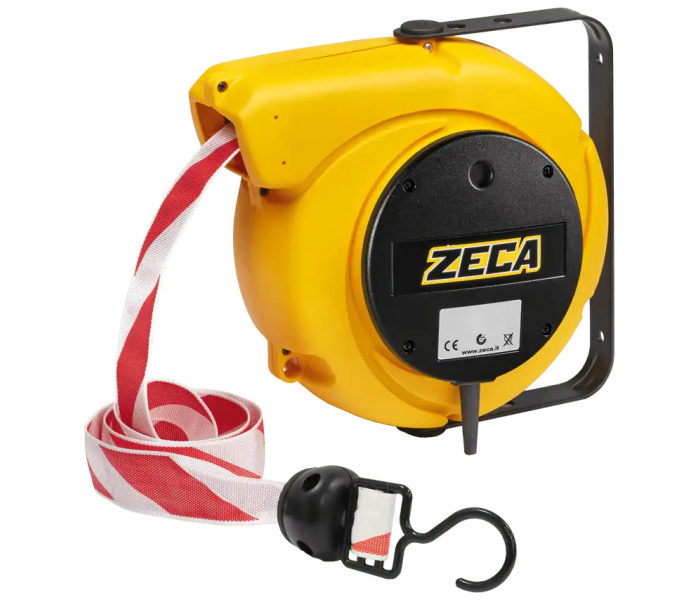 ZECA 4801 Automatische Slanghaspel met Afzetlint Rood/Wit 20 meter