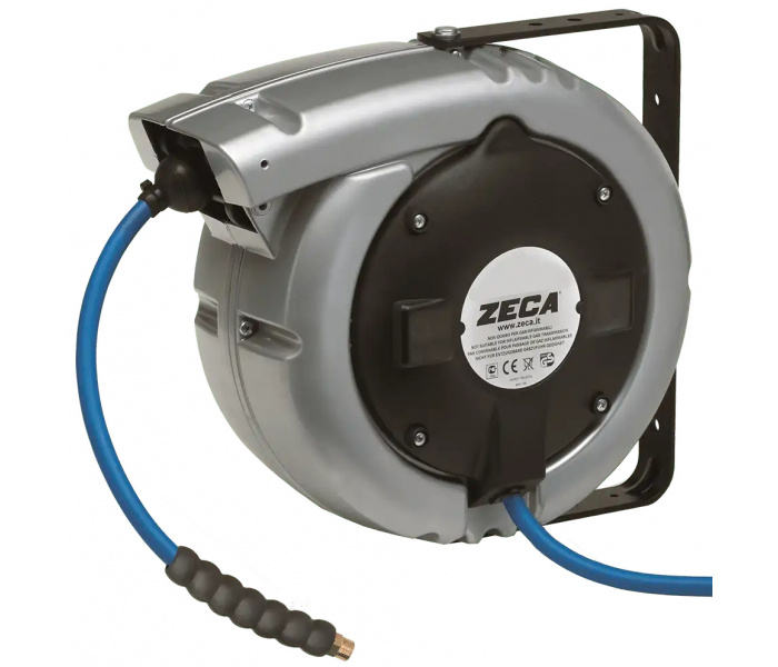 ZECA 813 Automatische Slanghaspel Zilver 9 meter 10mm