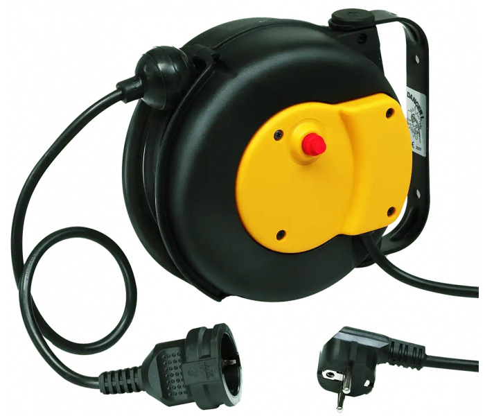 ZECA 9004 GS Automatische Kabelhaspel met Plug 5+1 meter 3G1,5