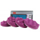 3M 33033 Perfect-It III Disco de pulido Waffle de 1 paso 75mm - Morado - 4 piezas