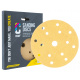 CROP Gold Sanding Discs 150mm with 15 holes - 10 pieces