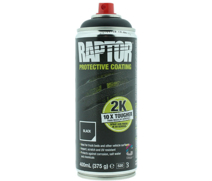 BOMBE PEINTURE RAPTOR NOIR 400 ML